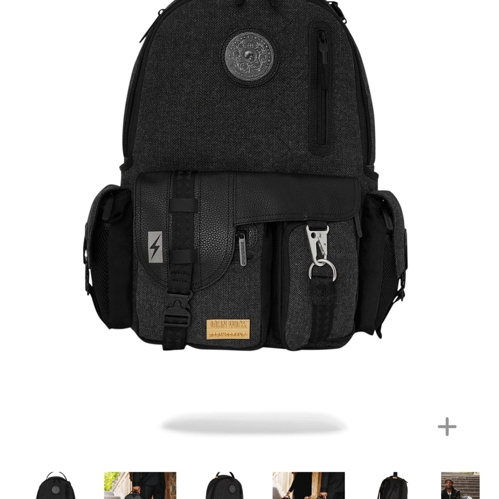 Sprayground Black Tactical Men's Backpack